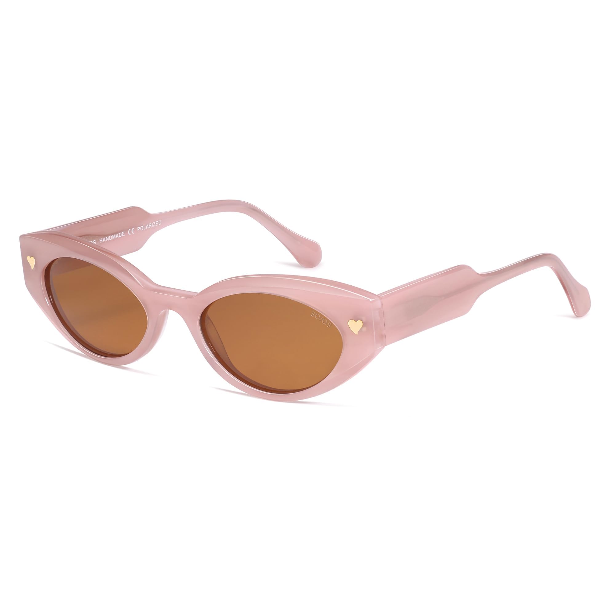 SOJOS Acetate Polarized Cat Eye Sunglasses for Women Lightweight Retro Vintage Sun Glasses UV400 Protection Chic, Enchanted - Image 6