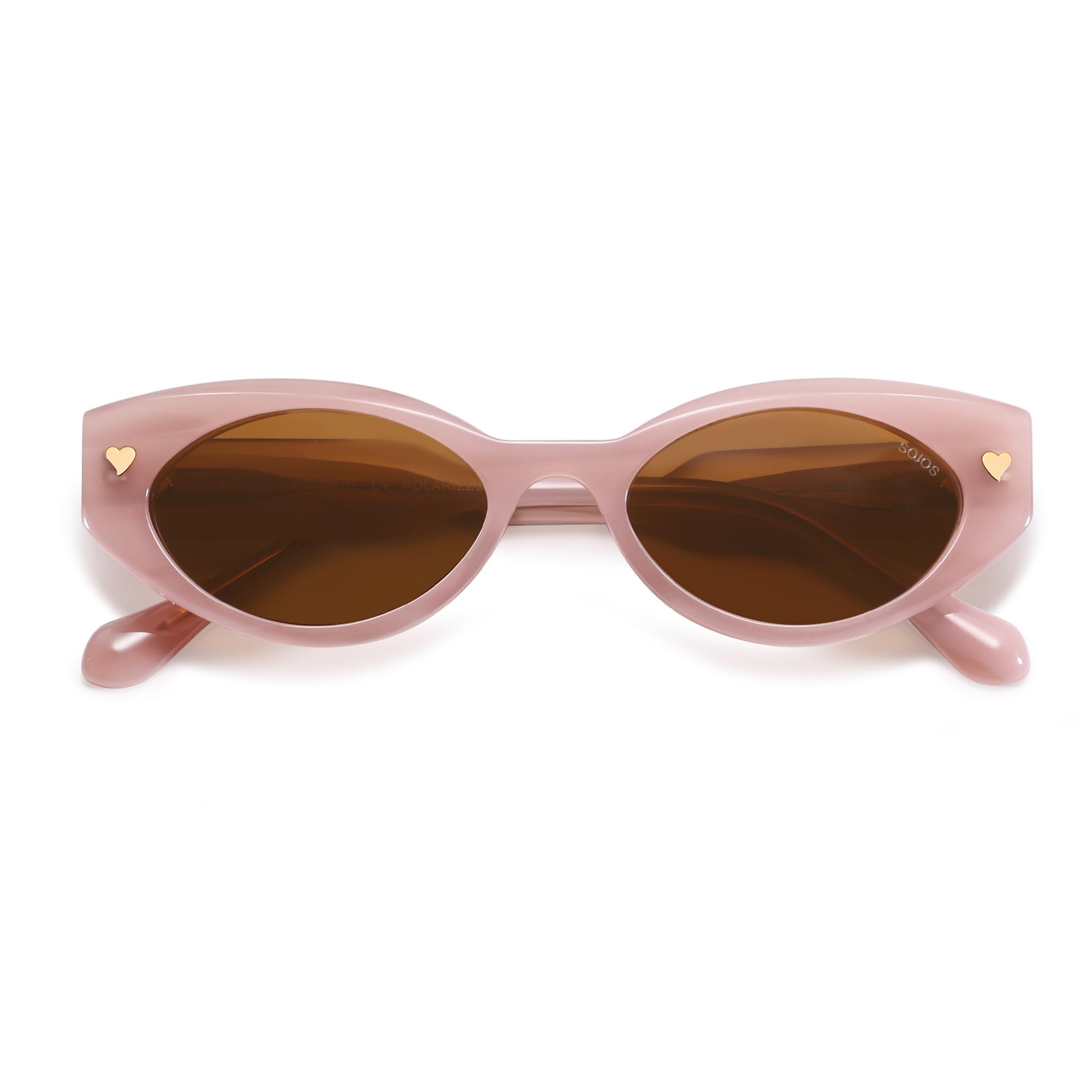 SOJOS Acetate Polarized Cat Eye Sunglasses for Women Lightweight Retro Vintage Sun Glasses UV400 Protection Chic, Enchanted - Image 7