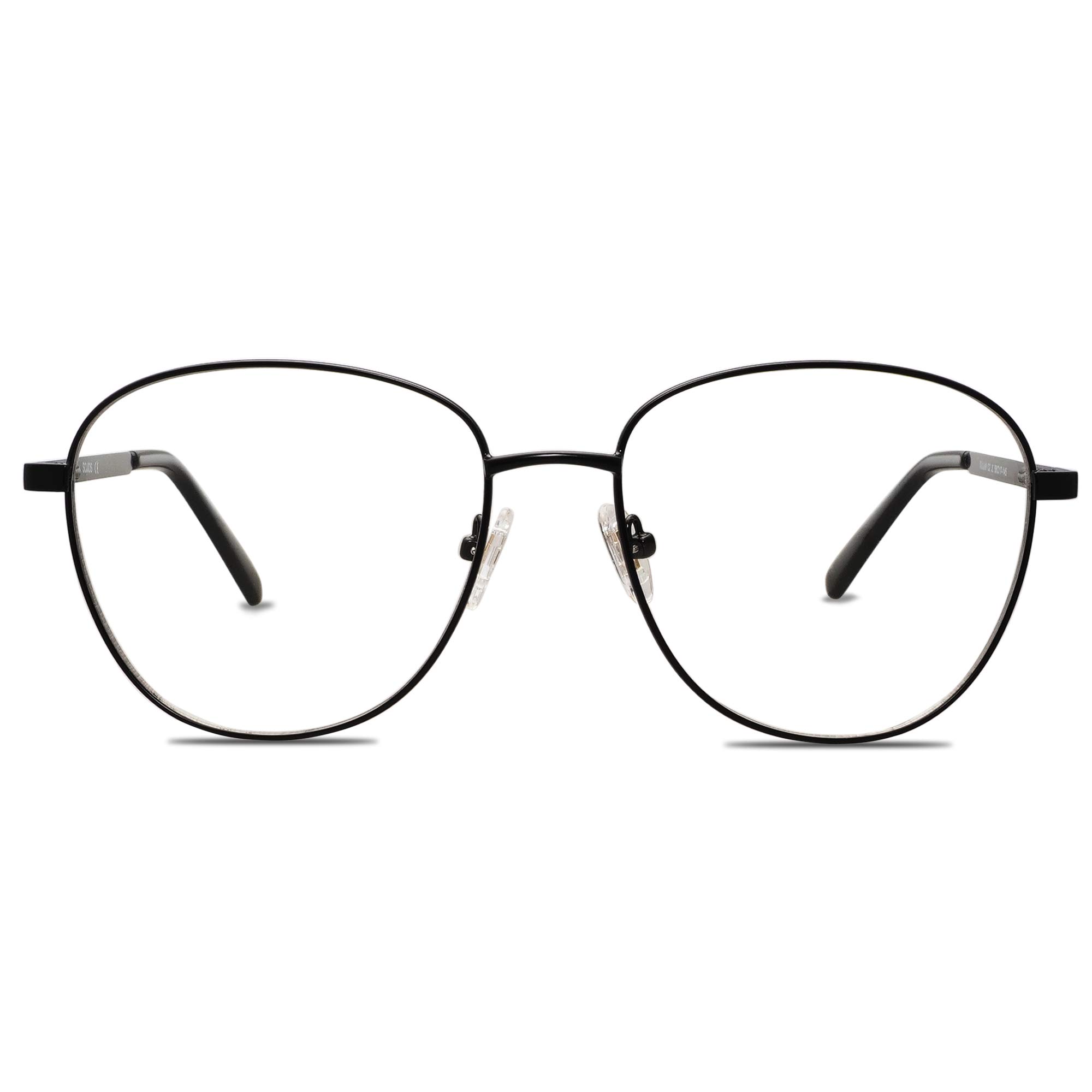 SOJOS Oversized Aviator Blue Light Blocking Glasses for Women Men, Metal Frame Clear Lens Eyeglasses SJ5098 - Image 3