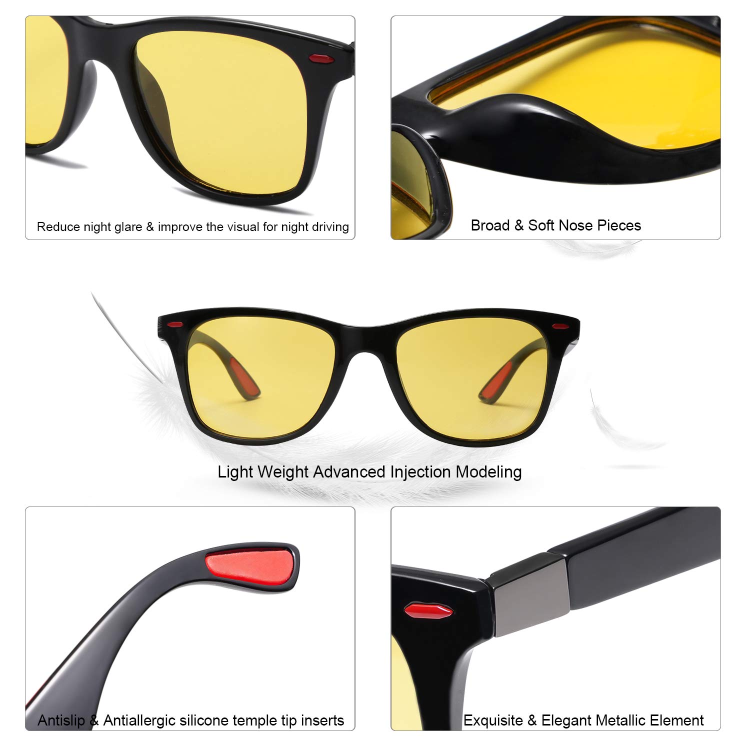 SOJOS Polarized Sports TR90 Sunglasses for Running Cycling Fishing Golf Driving SJ2101 - Image 3