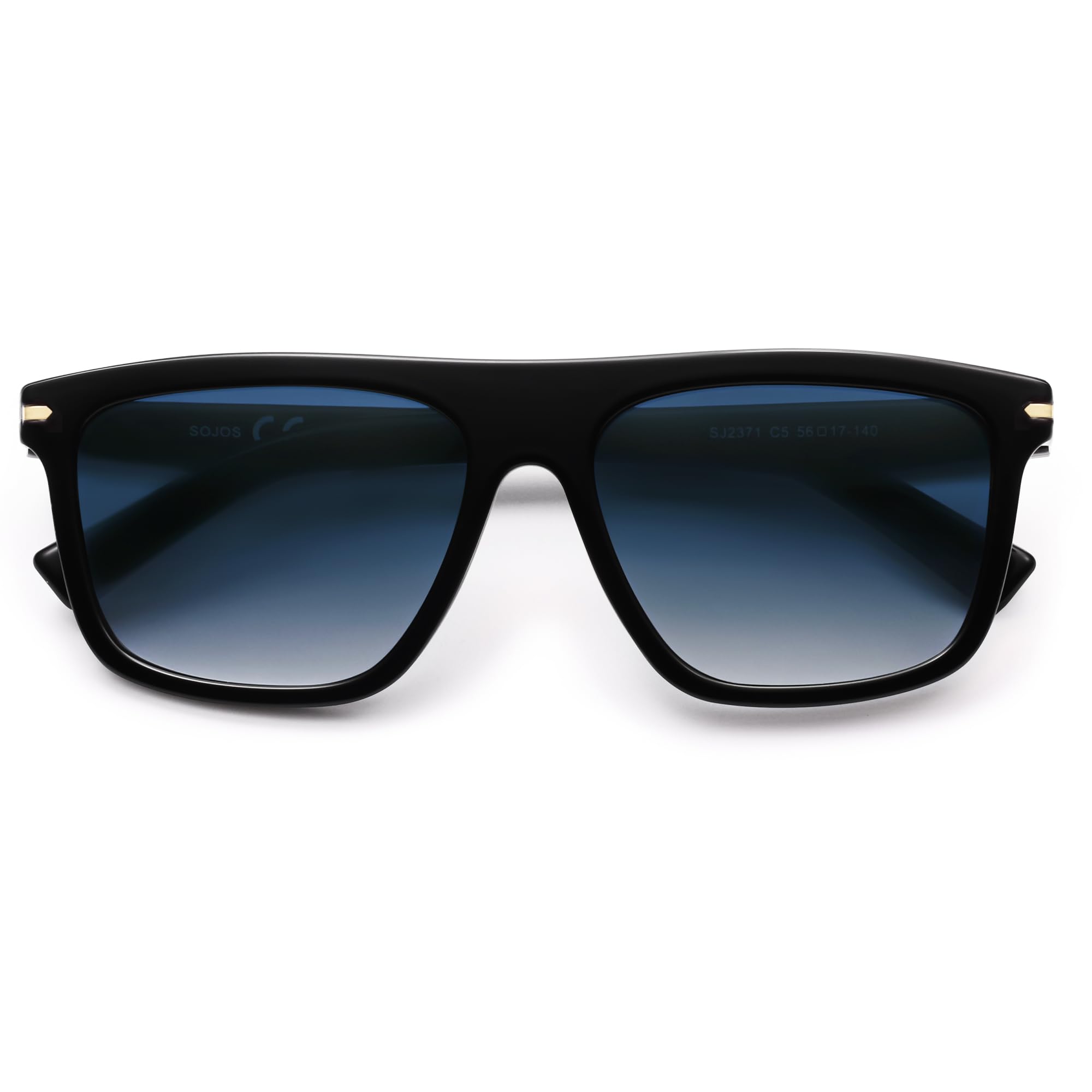 SOJOS Polarized Square Sunglasses TR90 Lightweight Unisex Women Men, Trendy Classic Design UV Protection - Image 4