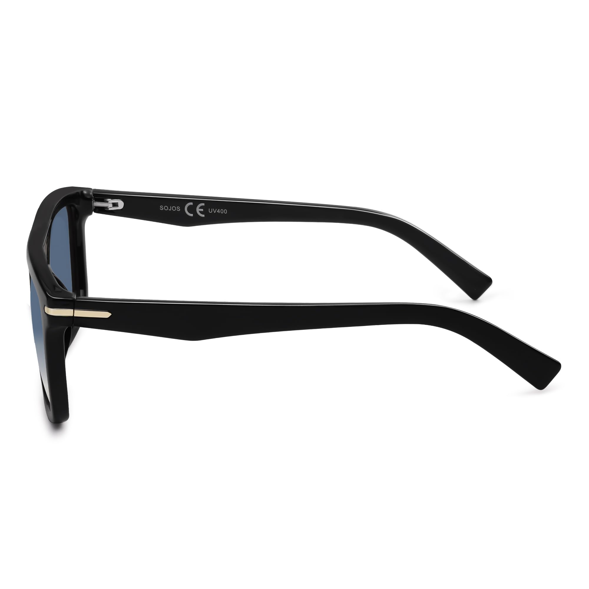 SOJOS Polarized Square Sunglasses TR90 Lightweight Unisex Women Men, Trendy Classic Design UV Protection - Image 5