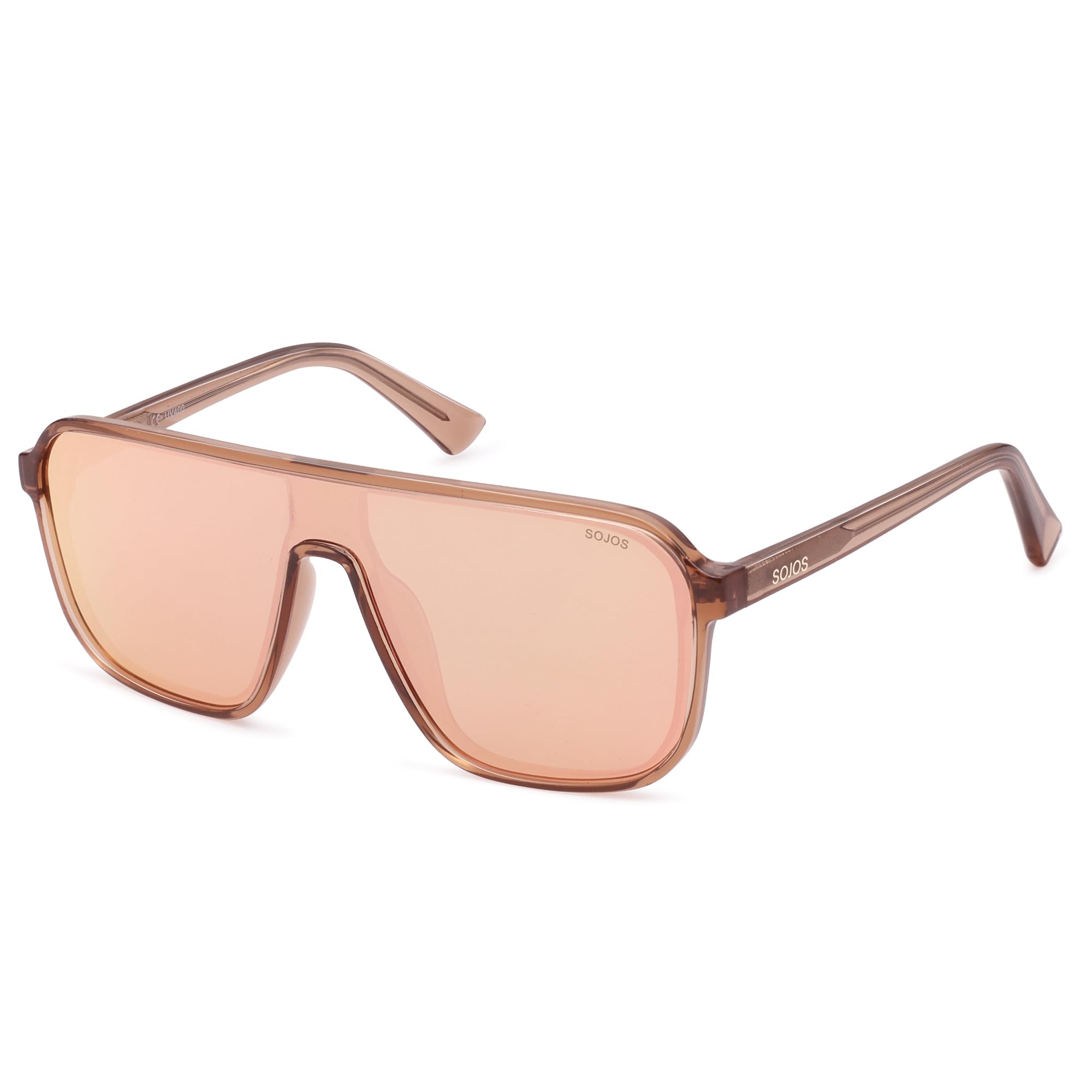 SOJOS Polarized Sunglasses for Men Women Modern Square Sun Glasses TR90 Trendy Shades UV400 Protection SJ2644 - Image 4