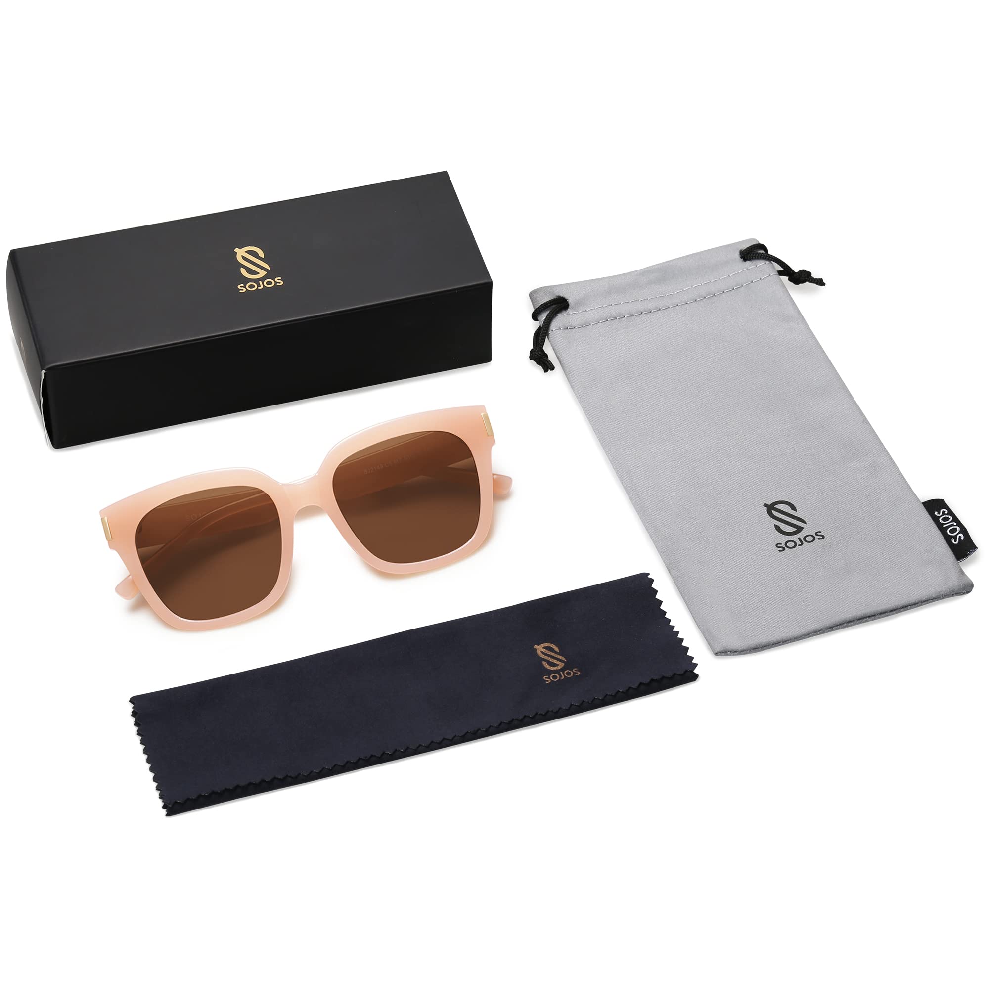 SOJOS Polarized Sunglasses for Women Men Trendy Square Large Sun Glasses SJ2149 - Image 6