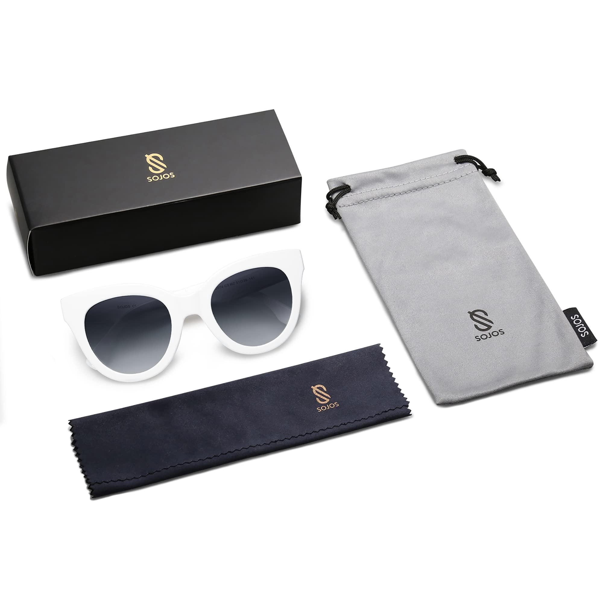 SOJOS Retro Oversized Cateye Sunglasses for Women Large Vintage Trendy Shades SJ2074 - Image 6