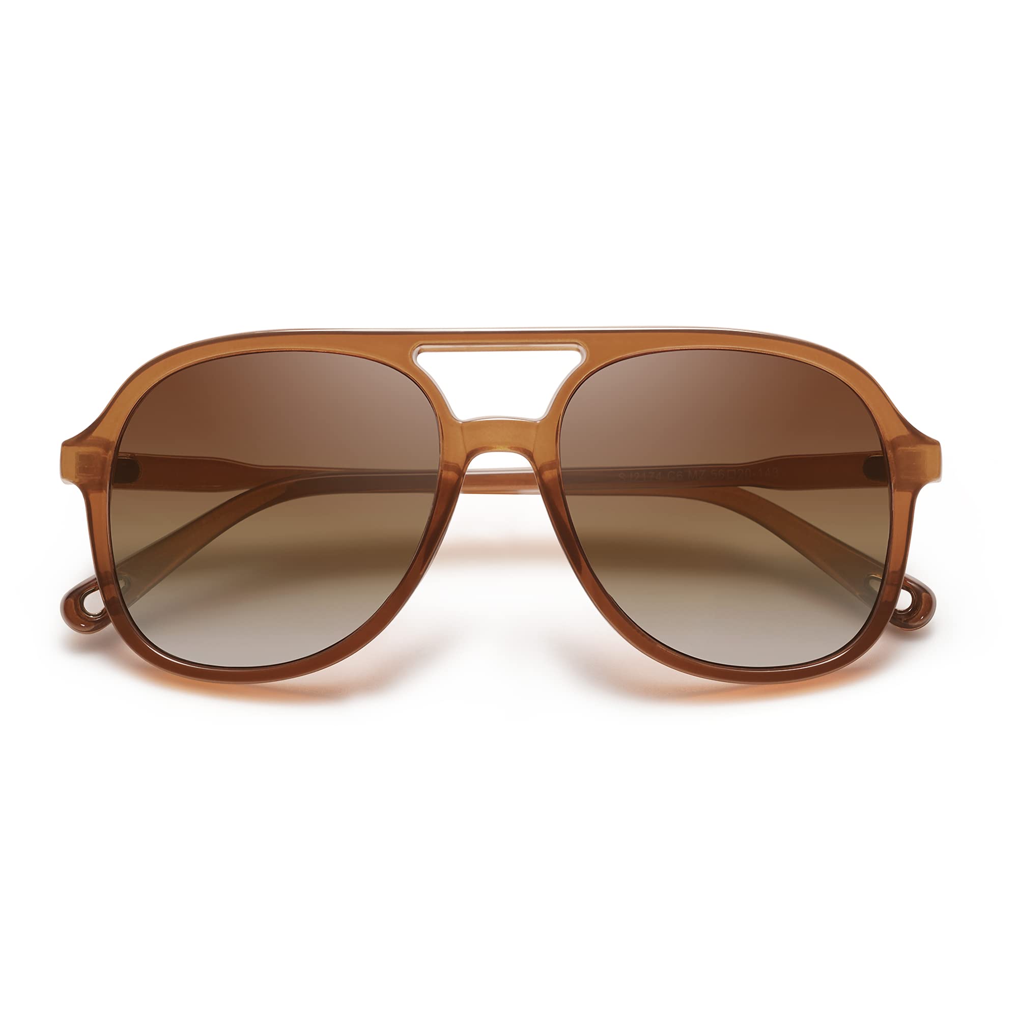 SOJOS Retro Polarized Aviator Sunglasses Womens Mens Classic 70s 80s Vintage Trendy Square Aviators SJ2174 - Image 6