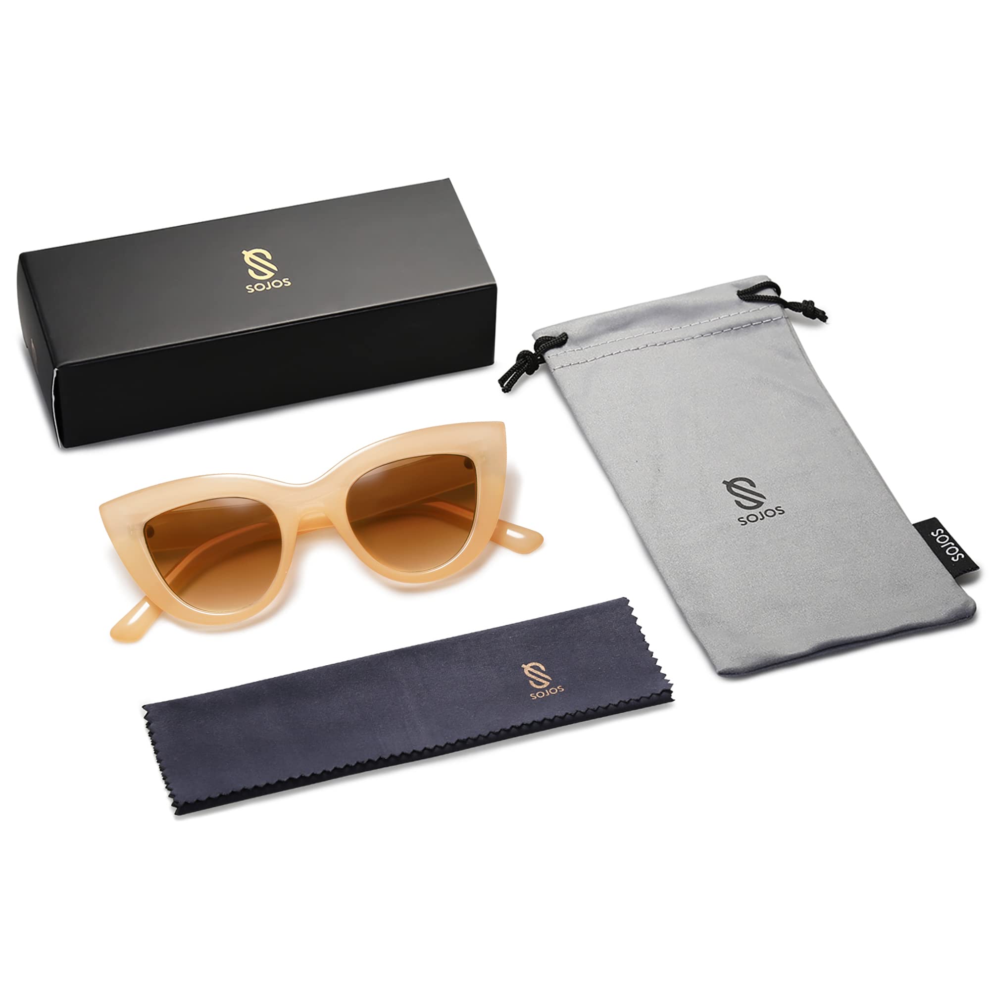 SOJOS Retro Small Vintage Cat Eye Sunglasses for Women Cute Fashion UV400 Sunnies SJ2939 - Image 6