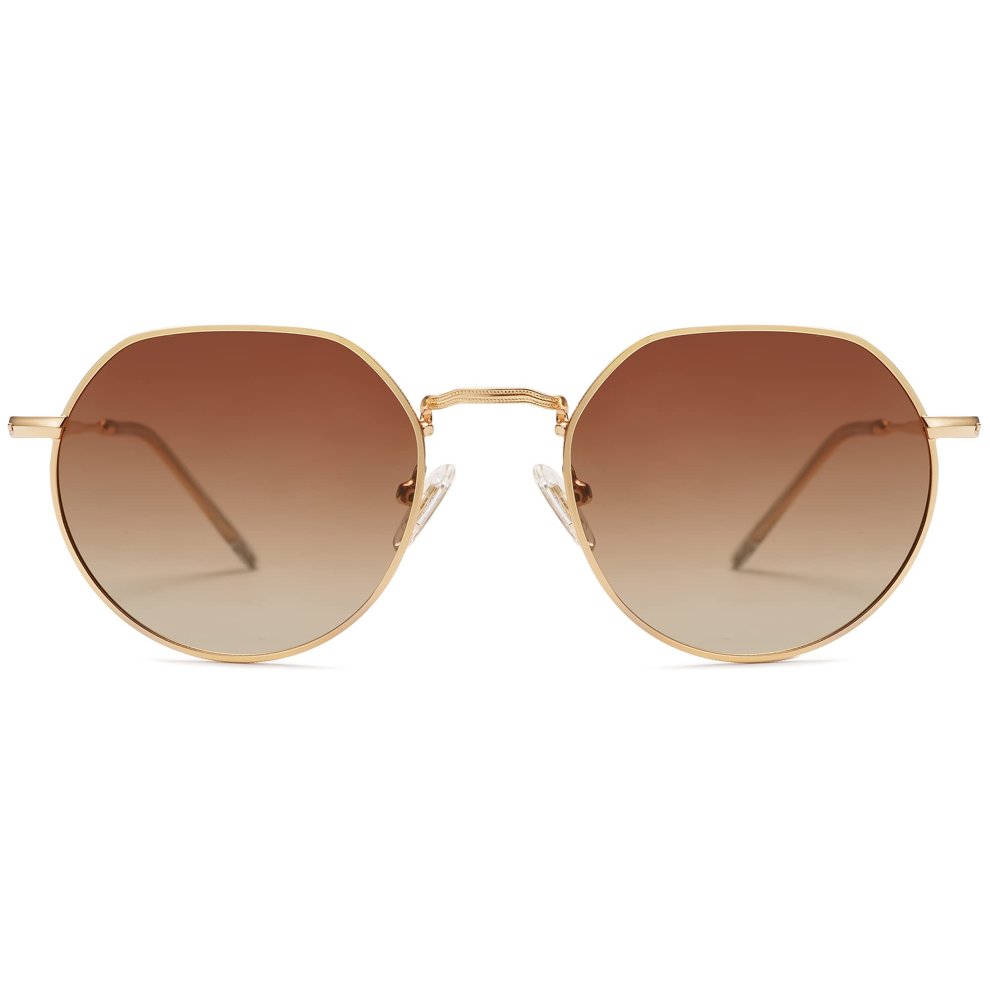 SOJOS Round Polygon Polarized Sunglasses for Women Men Retro Classic Vintage Panto Octagonal Shades SJ1157 - Image 4