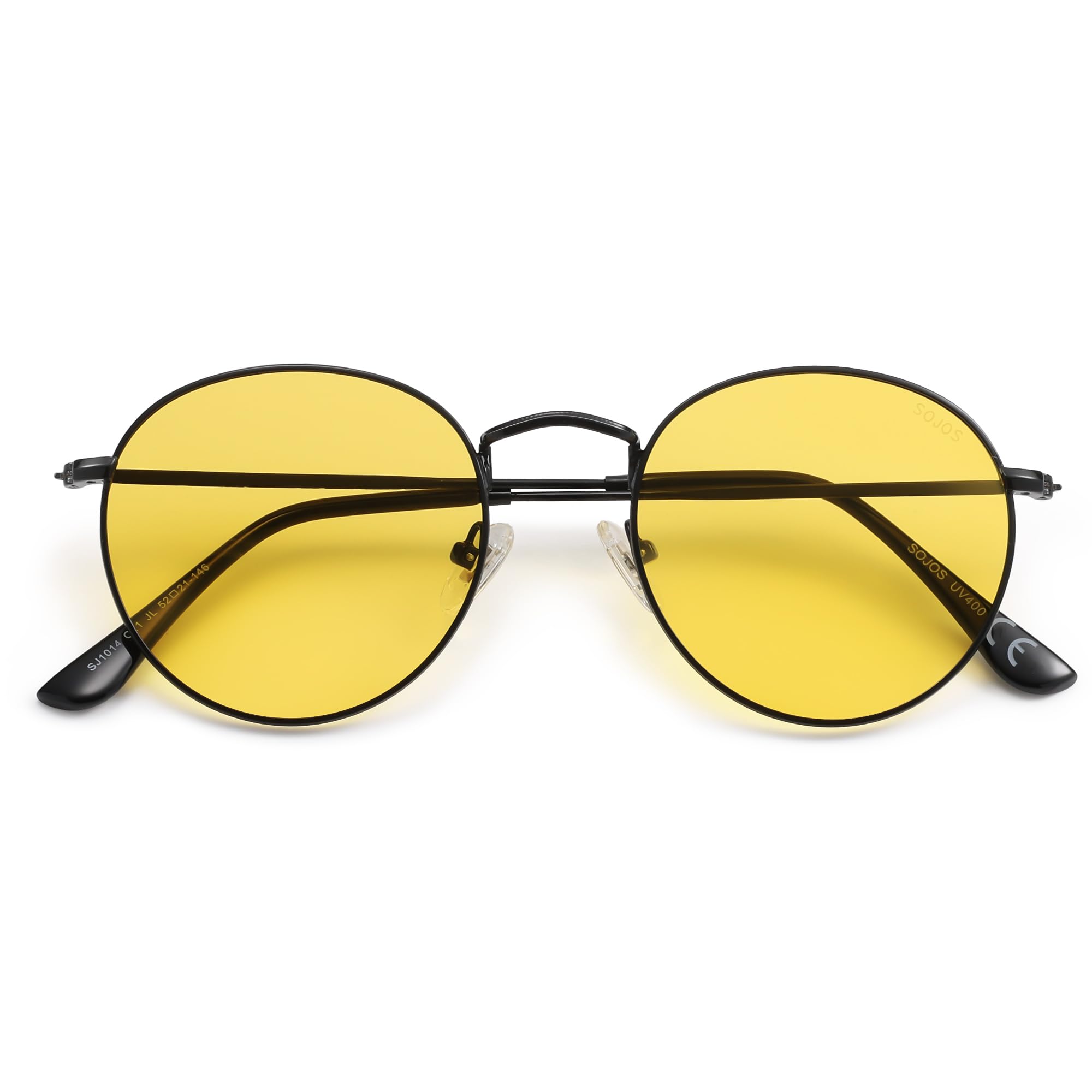 SOJOS Small Round Polarized Sunglasses for Women Men Classic Vintage Retro Shades UV400 SJ1014 - Image 3