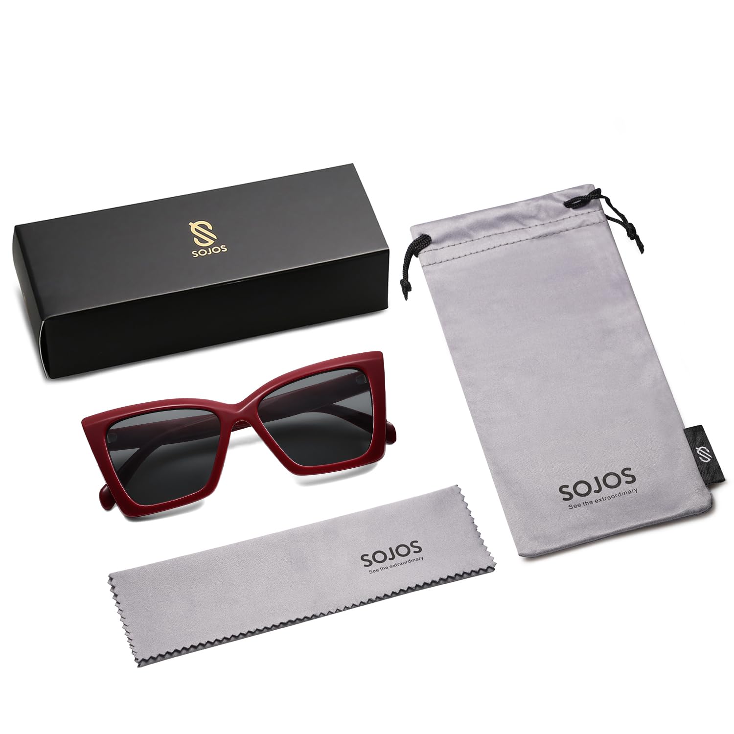 SOJOS Trendy Oversized Cateye Sunglasses Womens UV400 Large Designer Shades Lentes De Sol Para Mujer SJ2347 - Image 5