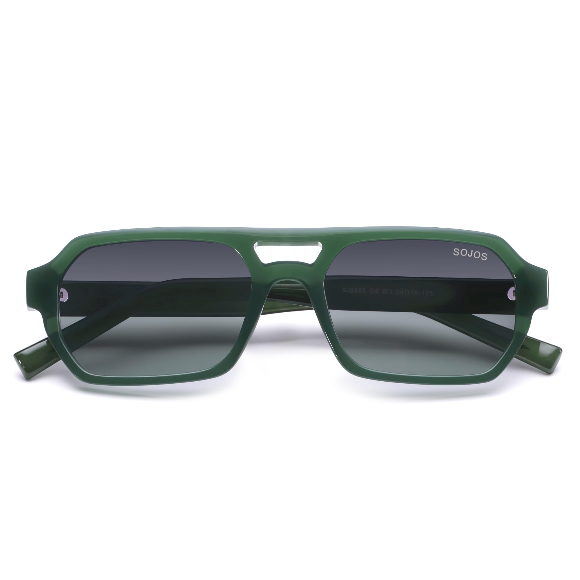 SOJOS Trendy TR90 Polarized Aviator Sunglasses for Women Men,Retro Rectangle Shades Sun Glasses SJ2683 - Image 4