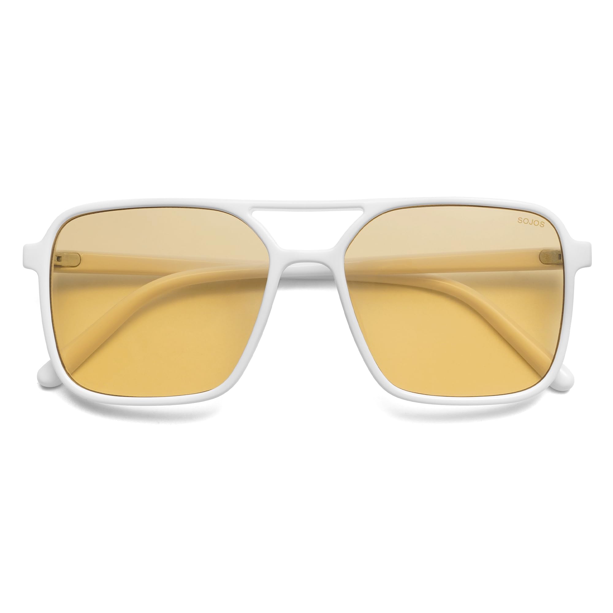 SOJOS Trendy Vintage Aviator Square Sunglasses For Womens Mens Retro 70s UV400 Women Sun Glasses SJ2327 - Image 6